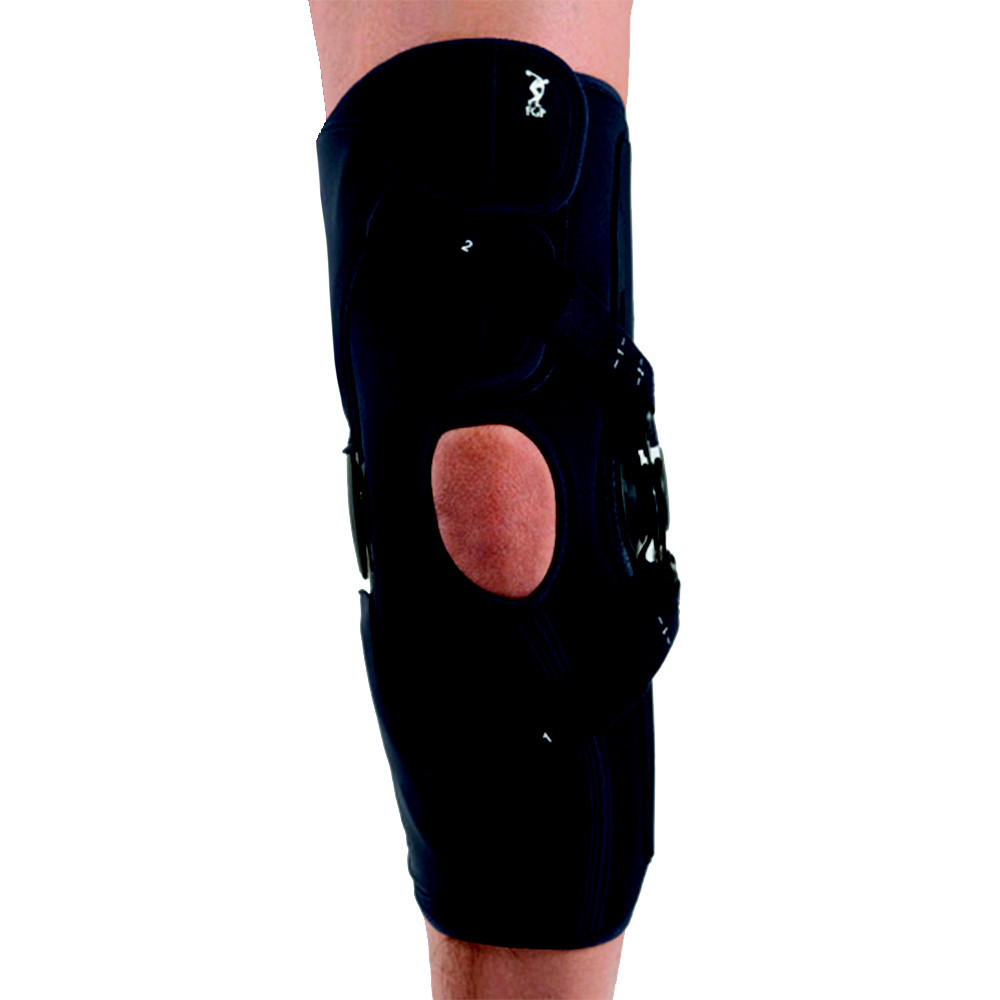 FGP Knee Brace Knee Brace Light Oa Launch for Osteoarthritis Right Black