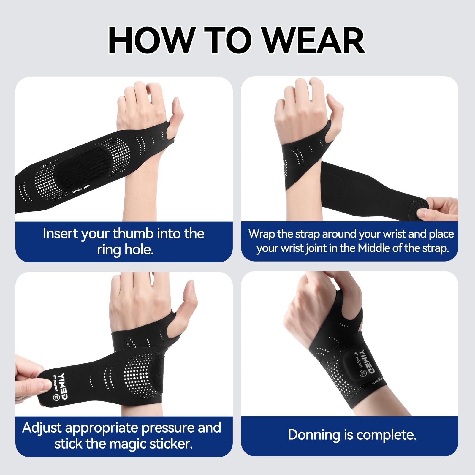 Ultra-Thin Wrist Brace Support for Carpal Tunnel, Wrist Brace for TFCC Tears,…
