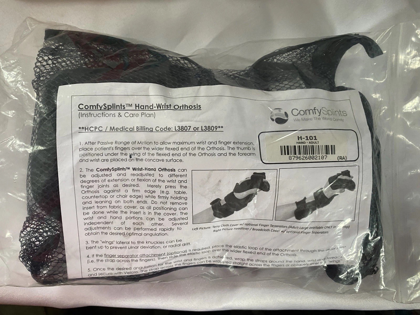 ComfySplints Hand-Wrist Orthosis Brace H101