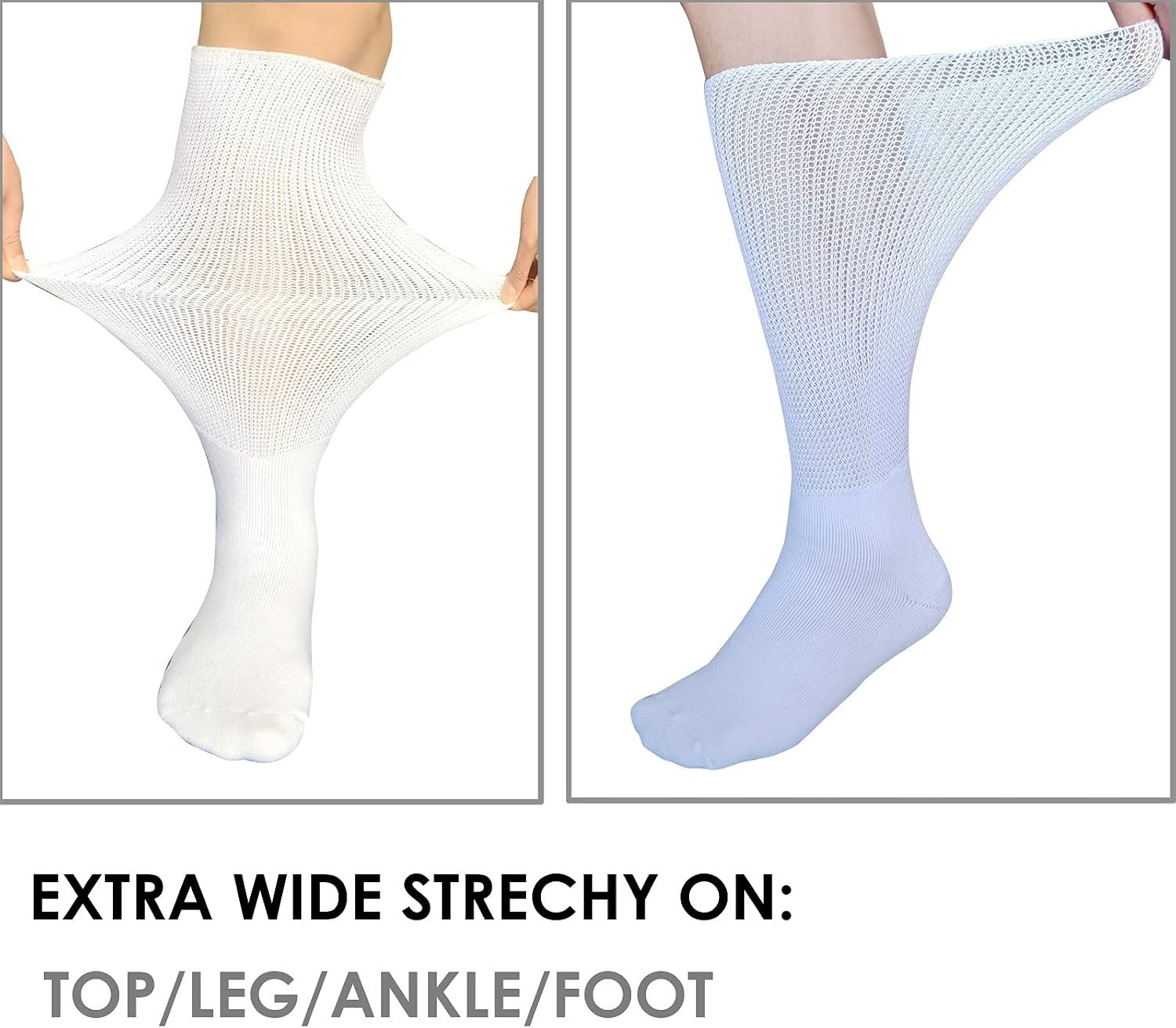 Replacement Socks for Air Cast Walking Boot – 2 Pairs Orthopedic Liners