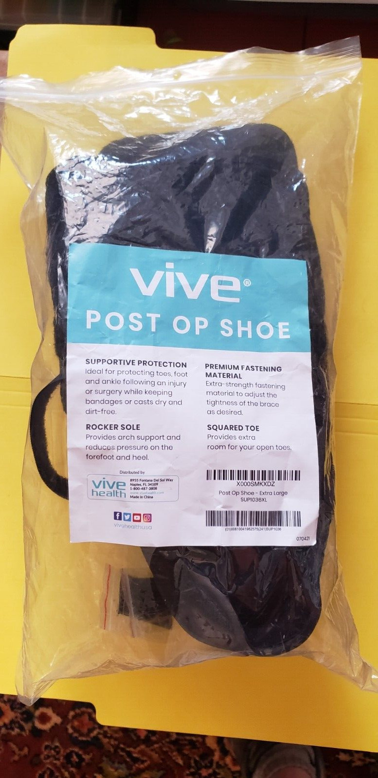NEW – MINT Condition Vive Post Op Shoe – X-Large SUP1036XL