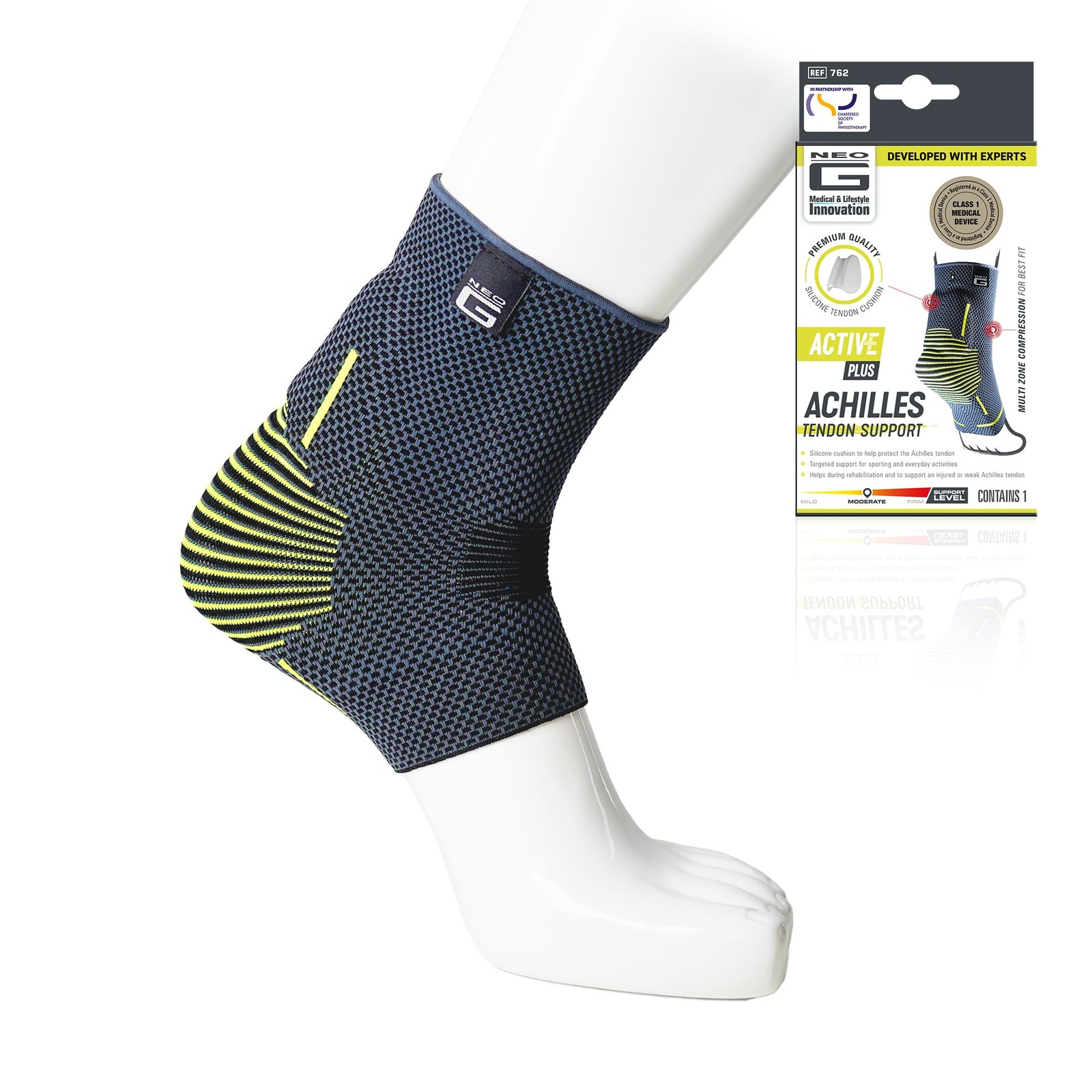 Achilles Tendon Support With Silicone Tendon Cushion – Achilles Tendonitis Br…