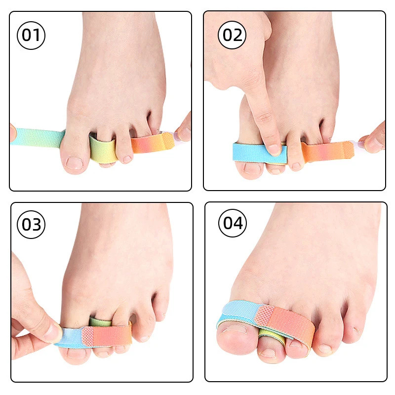 Adjustable Hammer Toe Wraps Broken Toes Splint Corrector Straightener for Men