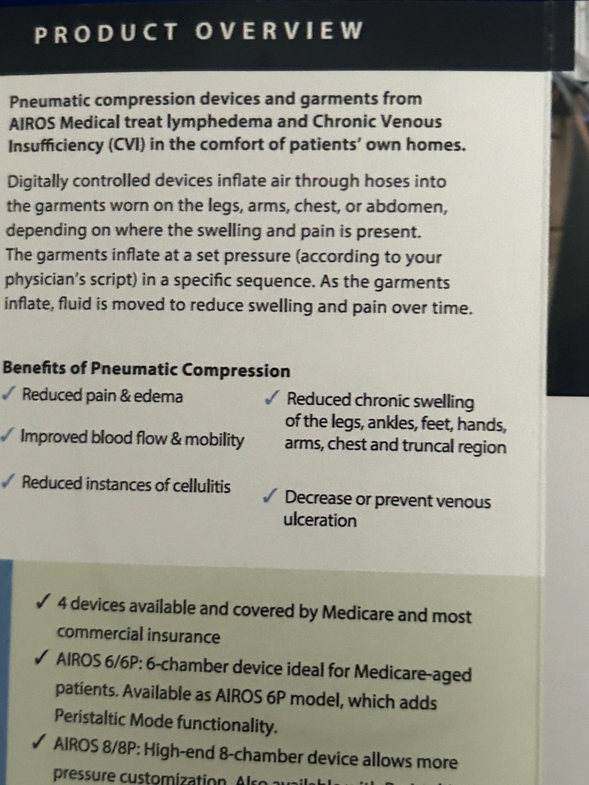 Cure Compress Tech Complete Bilateral Leg Coverage System w Pump Lymphedema/DVT
