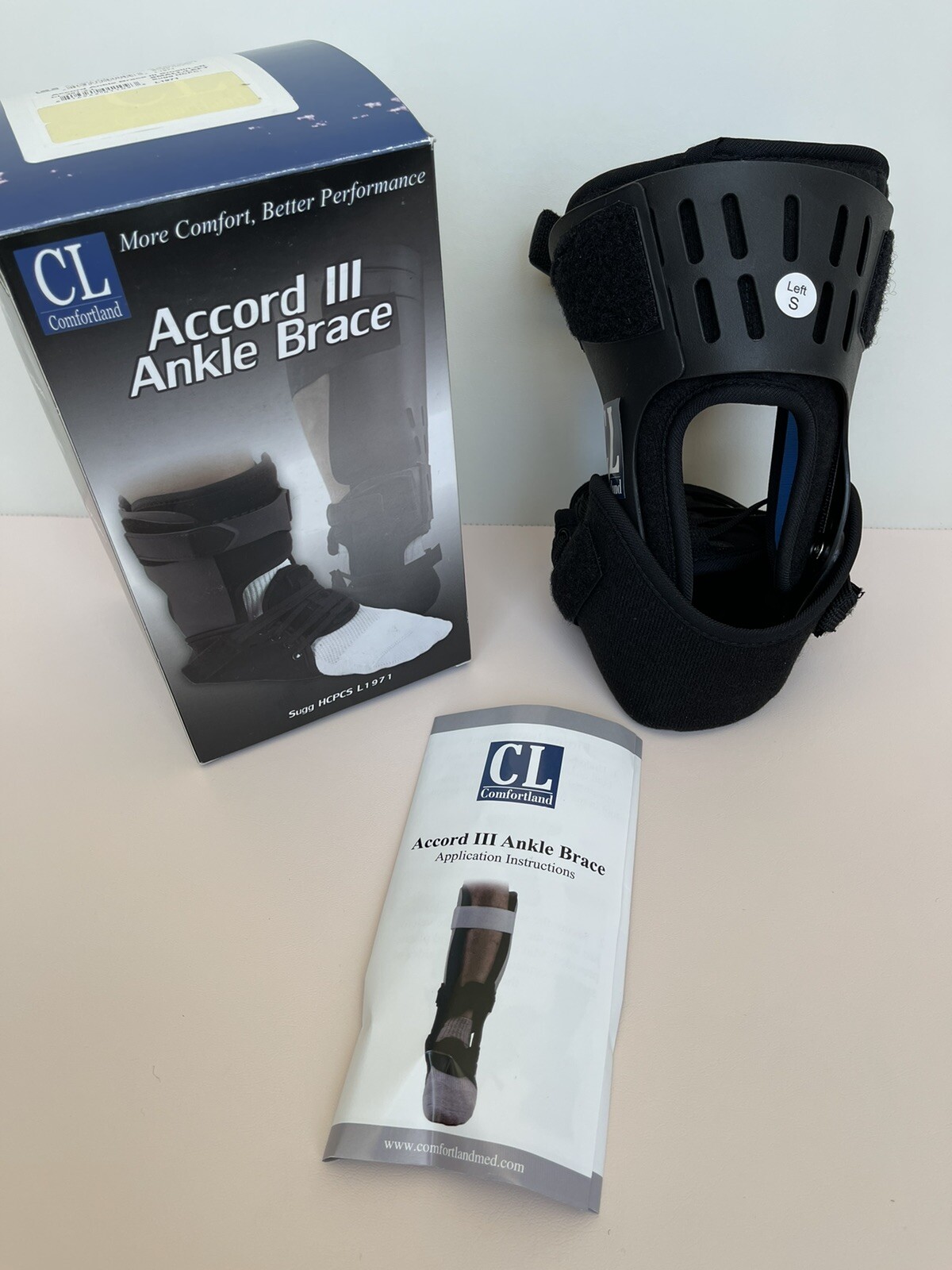 NEW Comfortland Accord III Ankle Brace Small Left CL-301-2-L