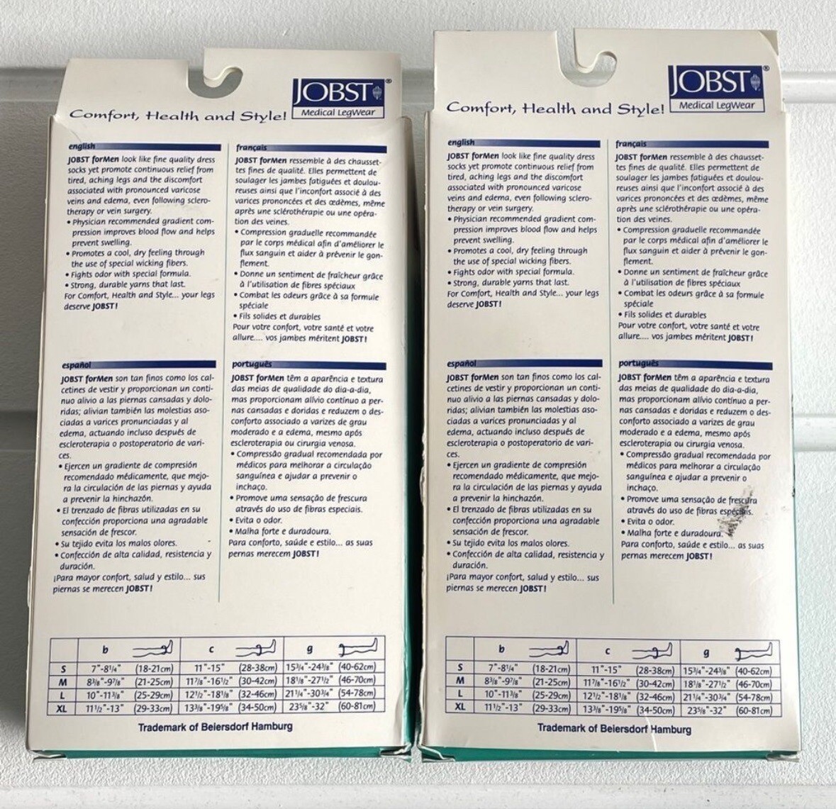 2 Sets Jobst for Men Compression Thigh High 20-30 mmhg Support Therapeutic Socks