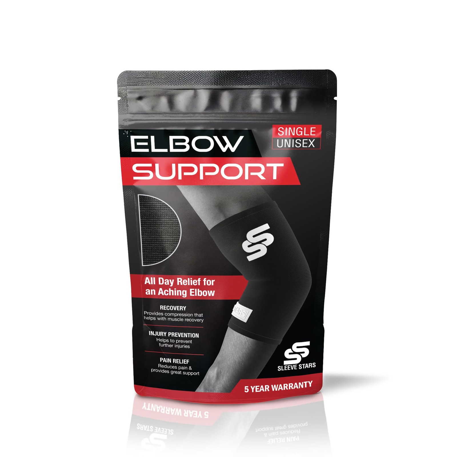 Sleeve Stars Elbow Sleeve for Pain Relief & Protection – Elbow Compression Sleev