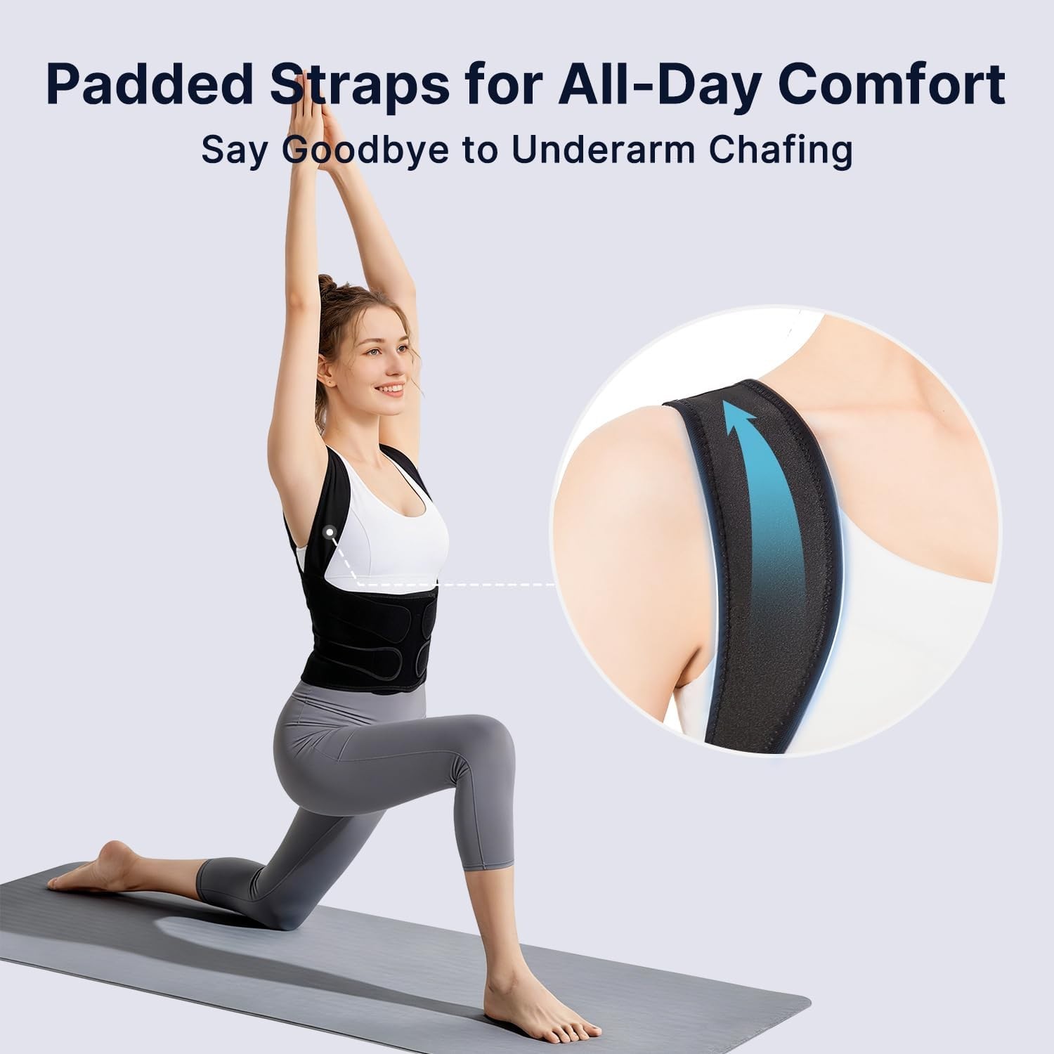 Posture Corrector for Women and Men HeightFit: Patented Height Adjustable Bac…