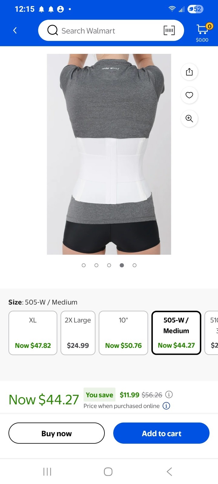 Advanced Ortho 10 in. Premium Lumbar Sacral Support Medium #505