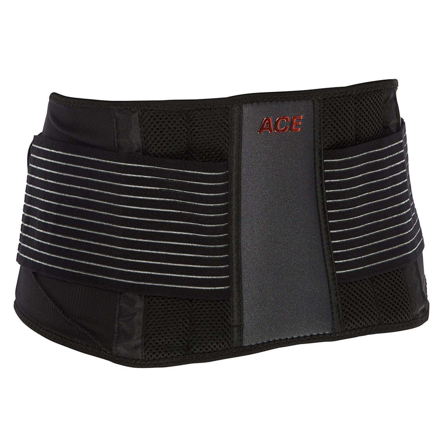 ACE Adjustable Back Brace for Lower Back Support and Comfort Mesh Panels