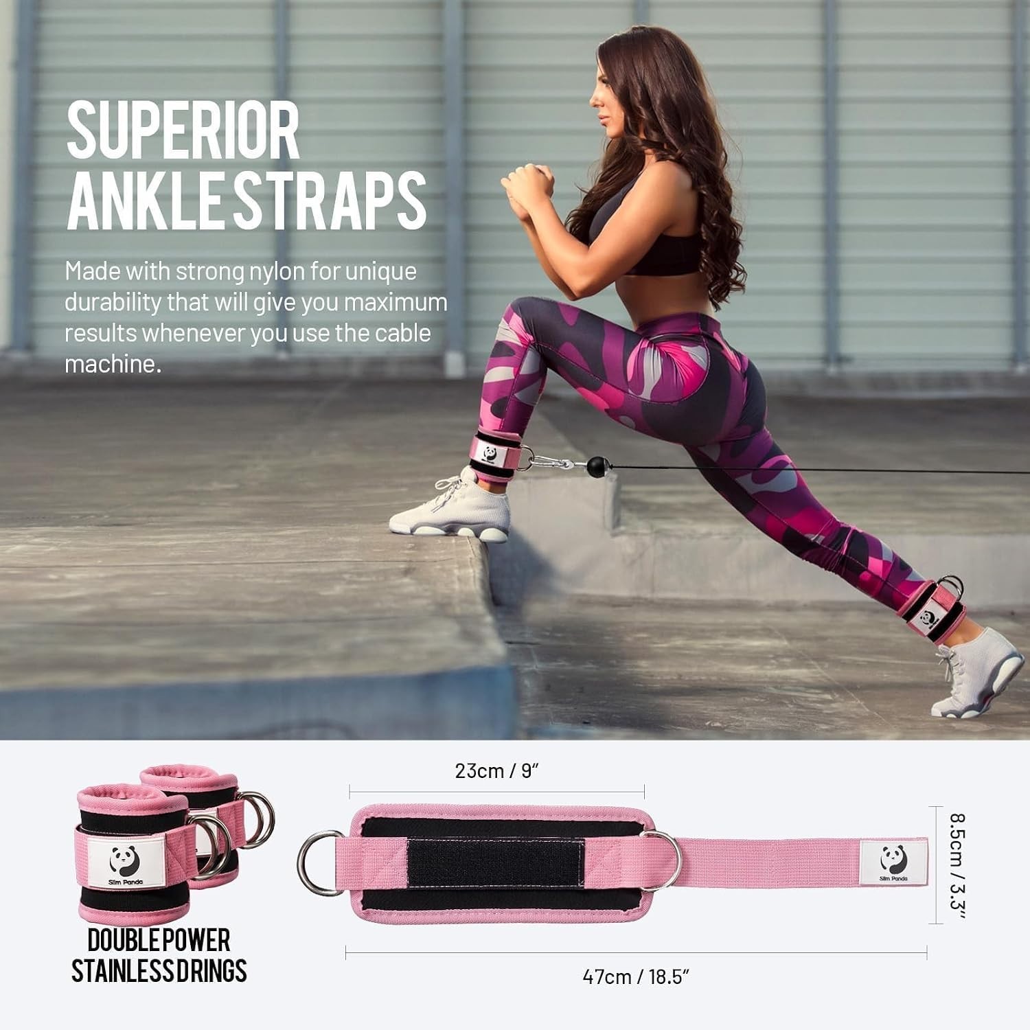 Durable Adjustable Ankle Strap for Cable Machine – Glute & Leg Day Essential