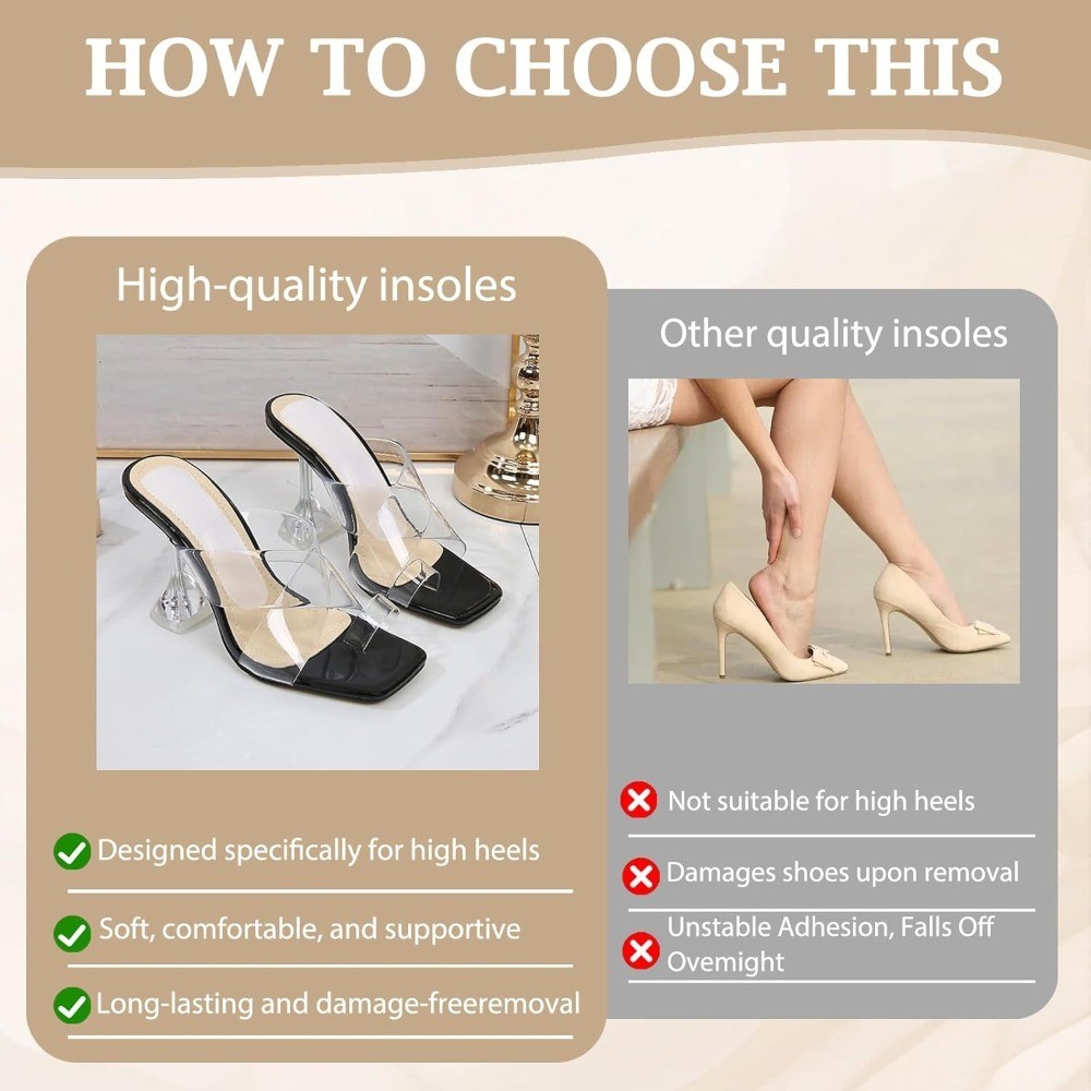 Gel Ball of Foot Cushions for High Heels Non Slip Shoe Inserts Pressure Support