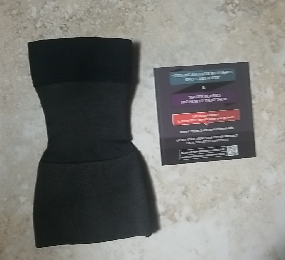 CopperJoint Wrist Sleeve Compression Garment Unisex Black 1 PC (Left, Large)