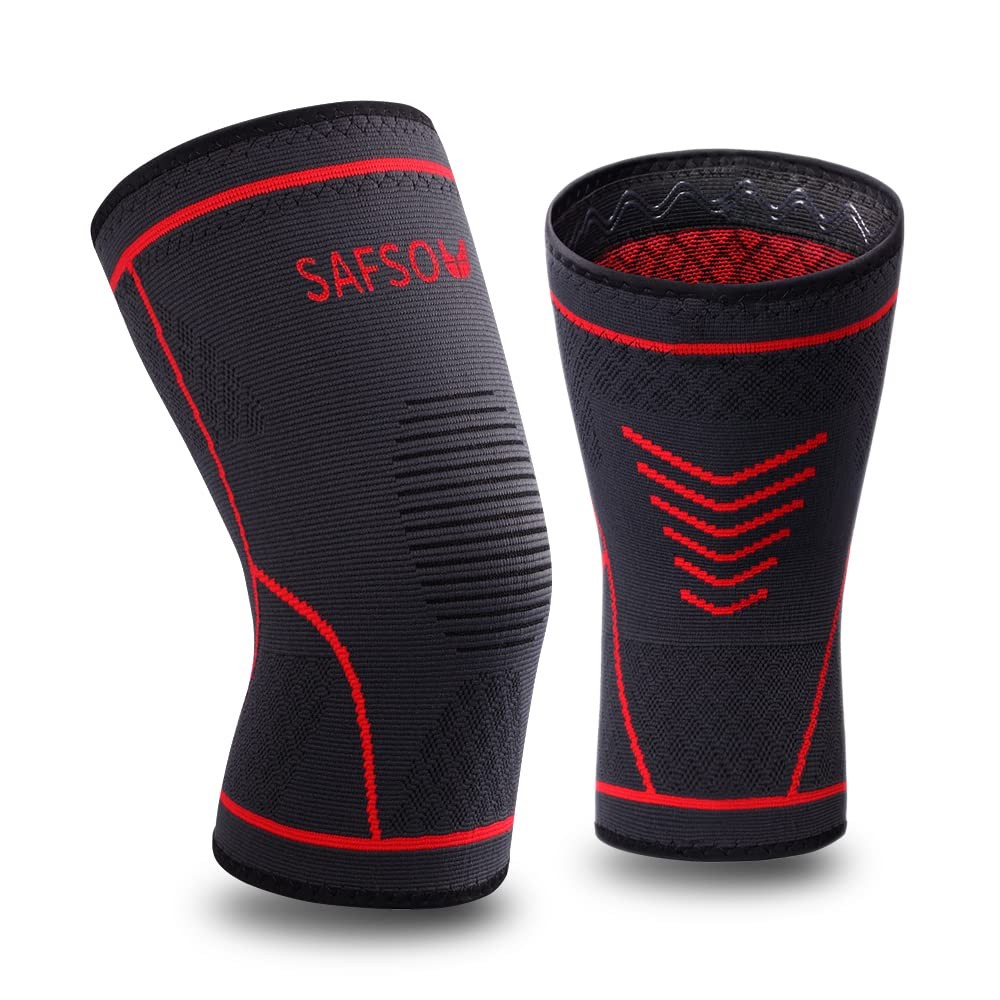 Knee Compression Sleeve,Knee Sleeves for Weightlifting,Knee Braces Runners, B…