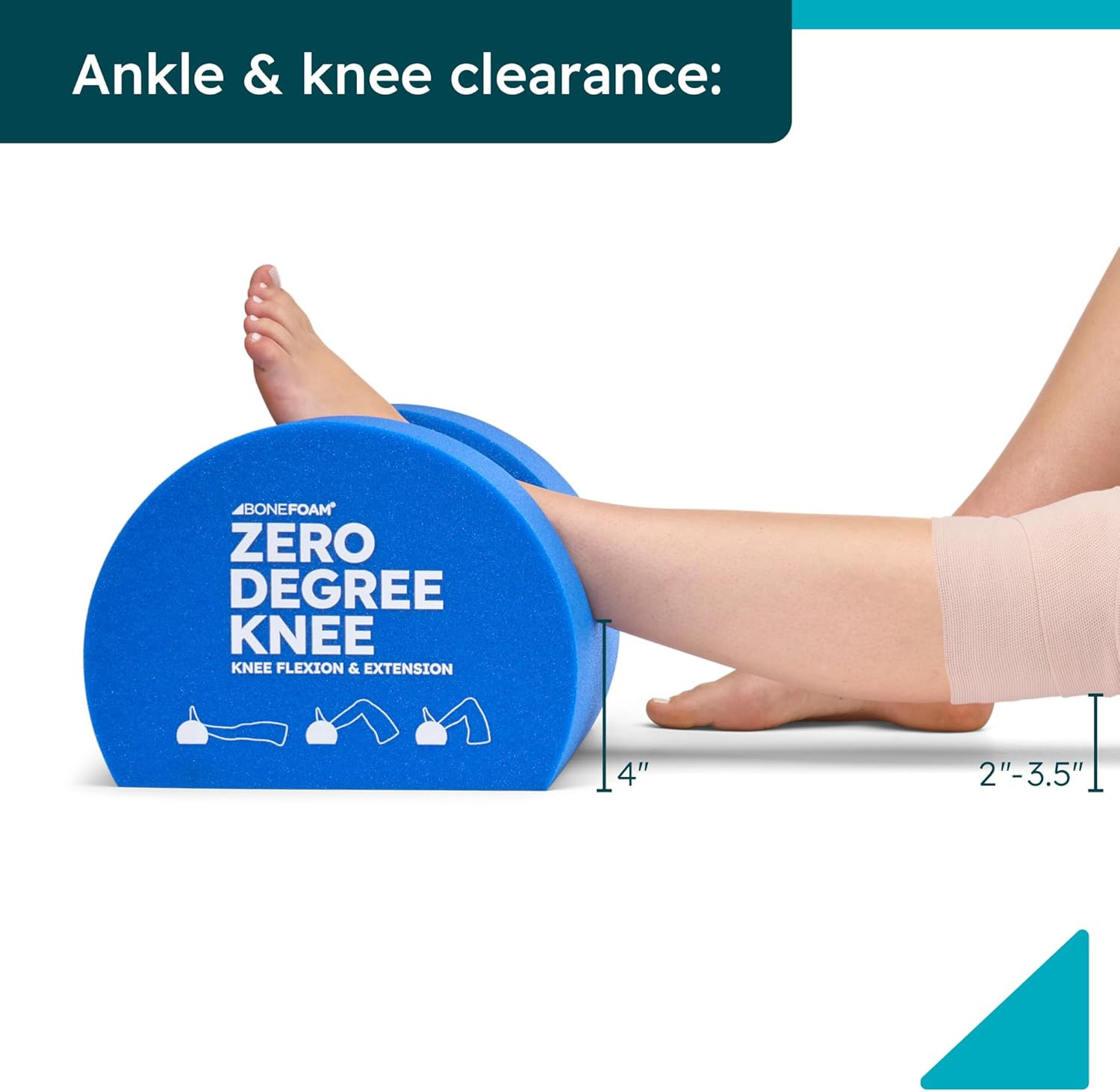 Bonefoam Zero Degree Knee Support for Post-Surgery Recovery & Rehabilitation