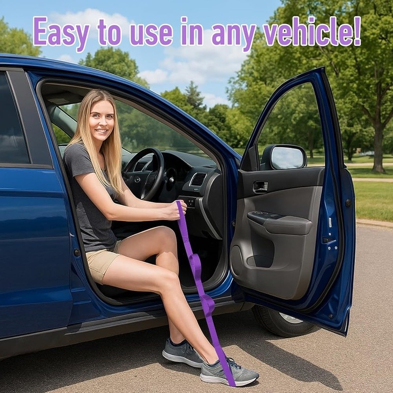 Leg Lifter Strap Post Surgery Mobility Aid Adjustable Multi Handle Nylon Support