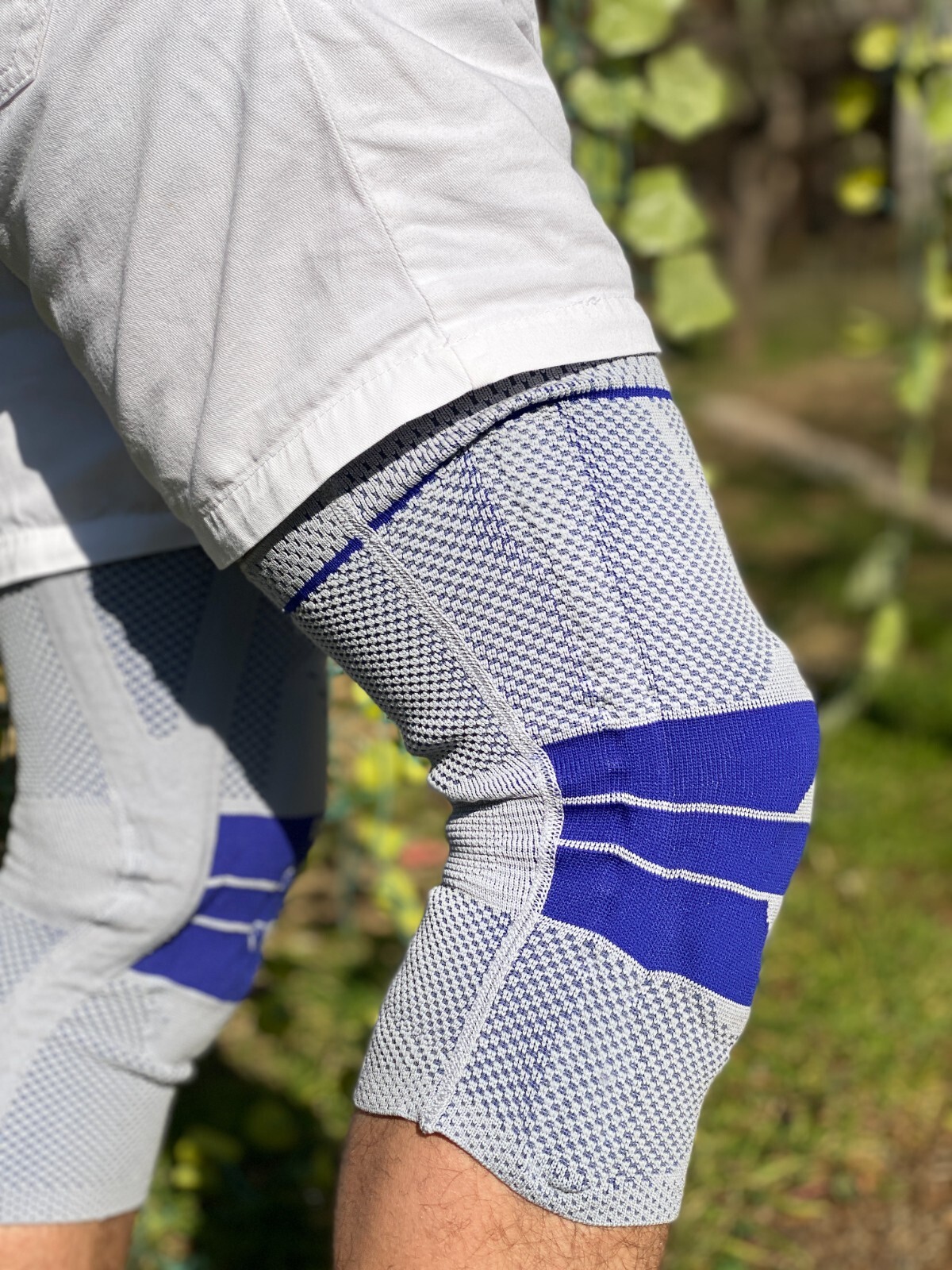 Bauerfeind GenuTrain Size 3 Knee Joint Brace Patella Support Meniscus Sleeve ACL