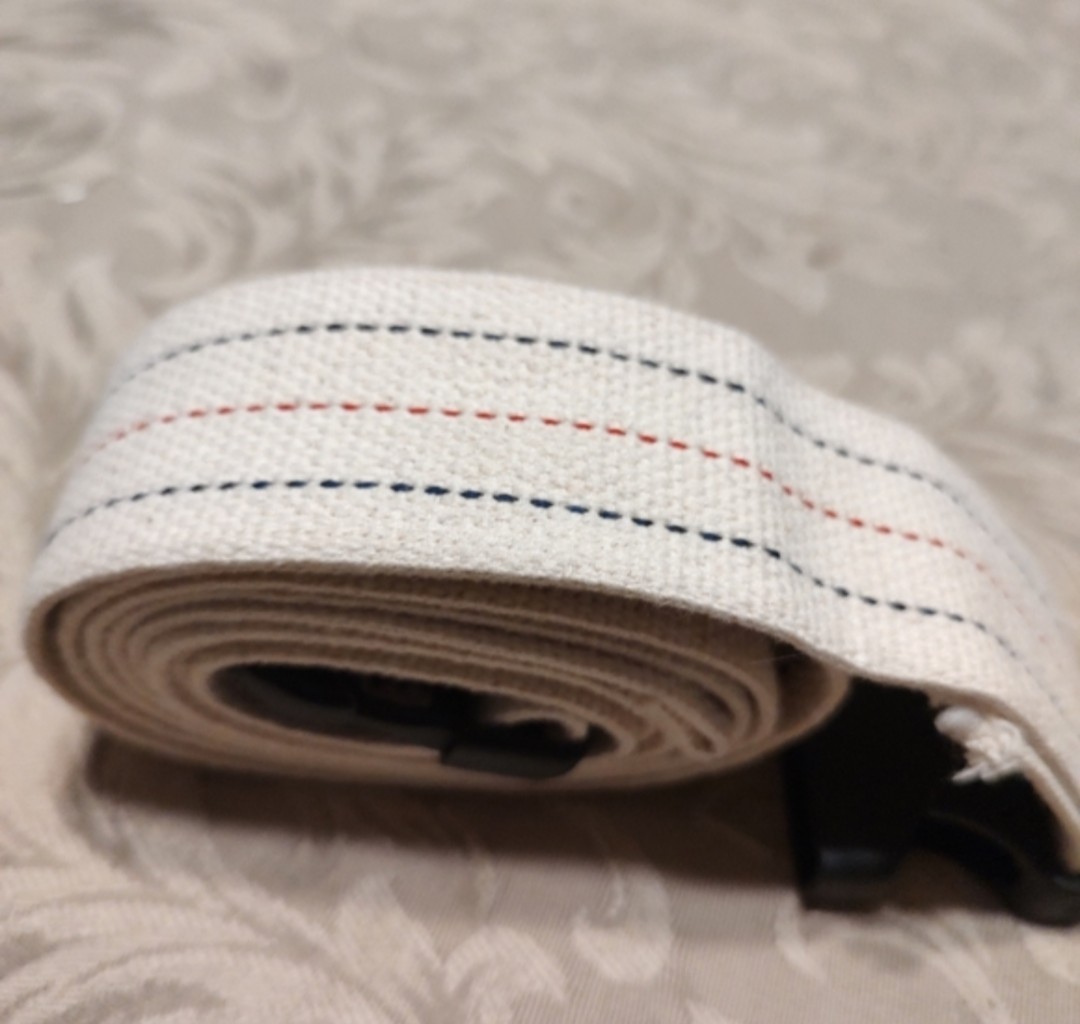 ⚕️🫂⚕️ NWOT Medical Gait Patient Transfer Belt Pinstripe with Plastic Buckle