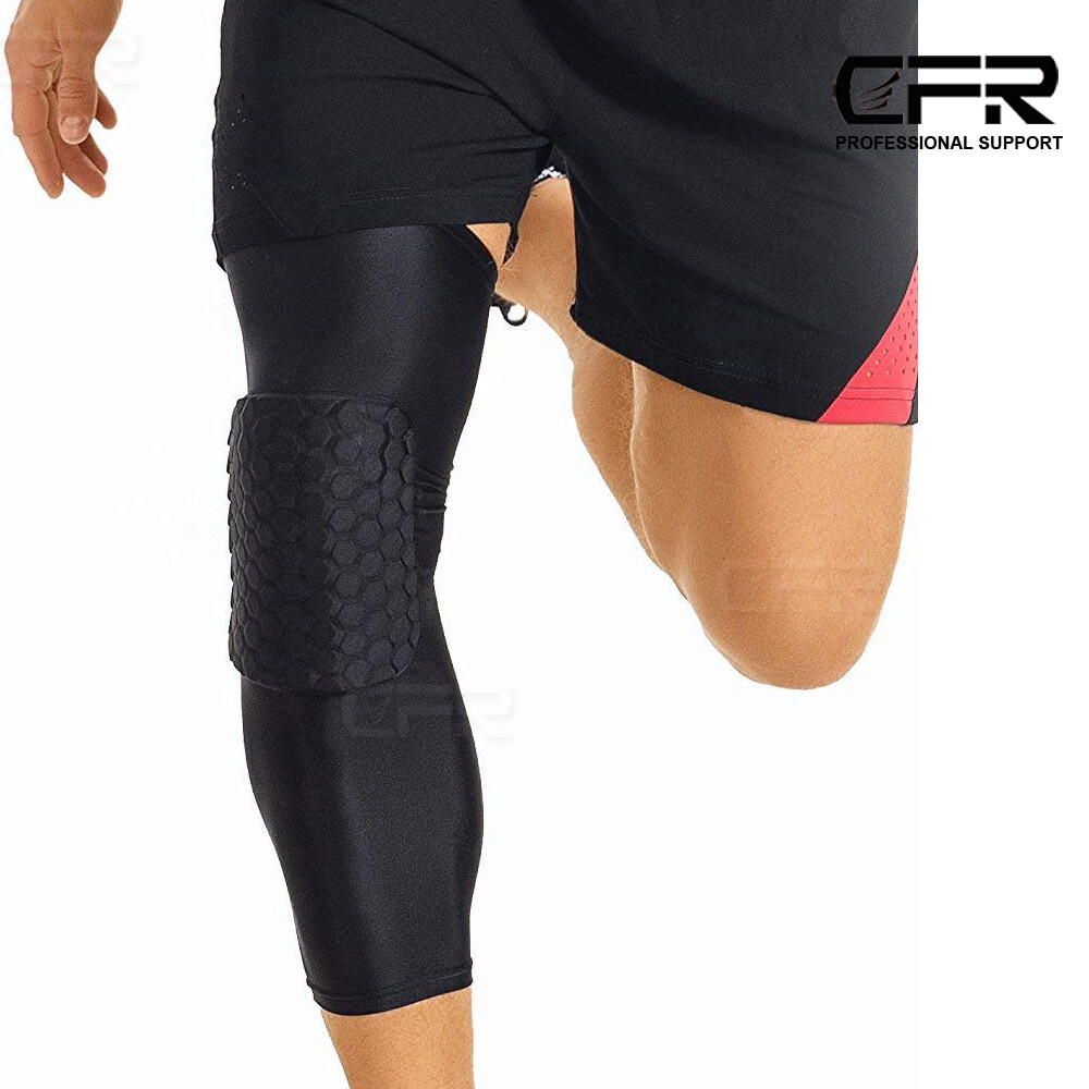 Honeycomb Pad Basketball Crashproof Antislip Knee Long Sleeve Protector Gear CFR