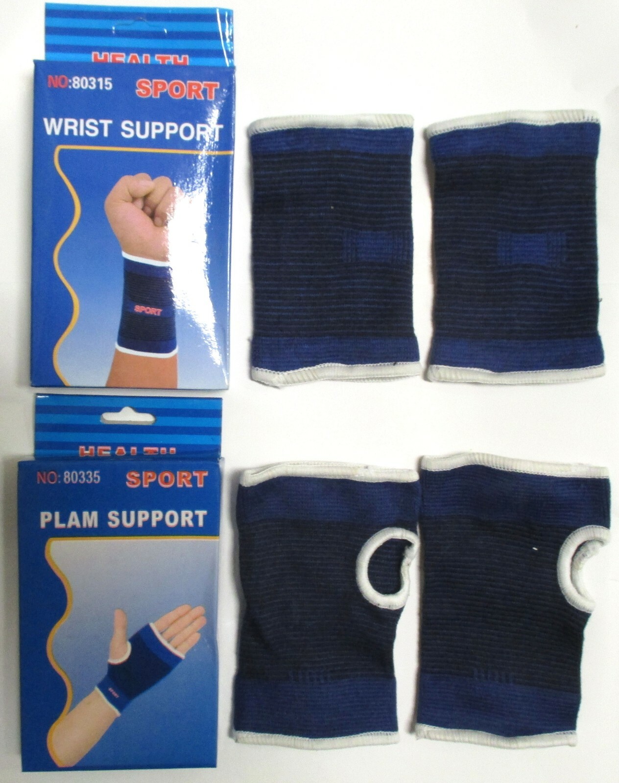 LOT OF 1,2,6 PACK—WRIST SUPPORT ELASTIC RELIEVE WRIST PRESSURE 2PC /PACK