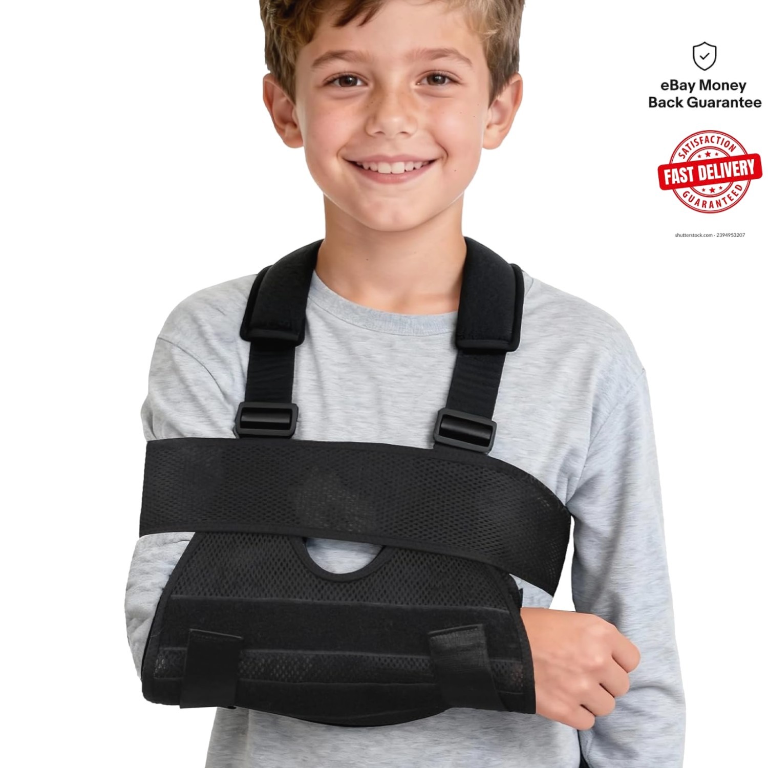 Breathable Mesh Arm Sling for Children – Adjustable Shoulder Immobilizer (XS)