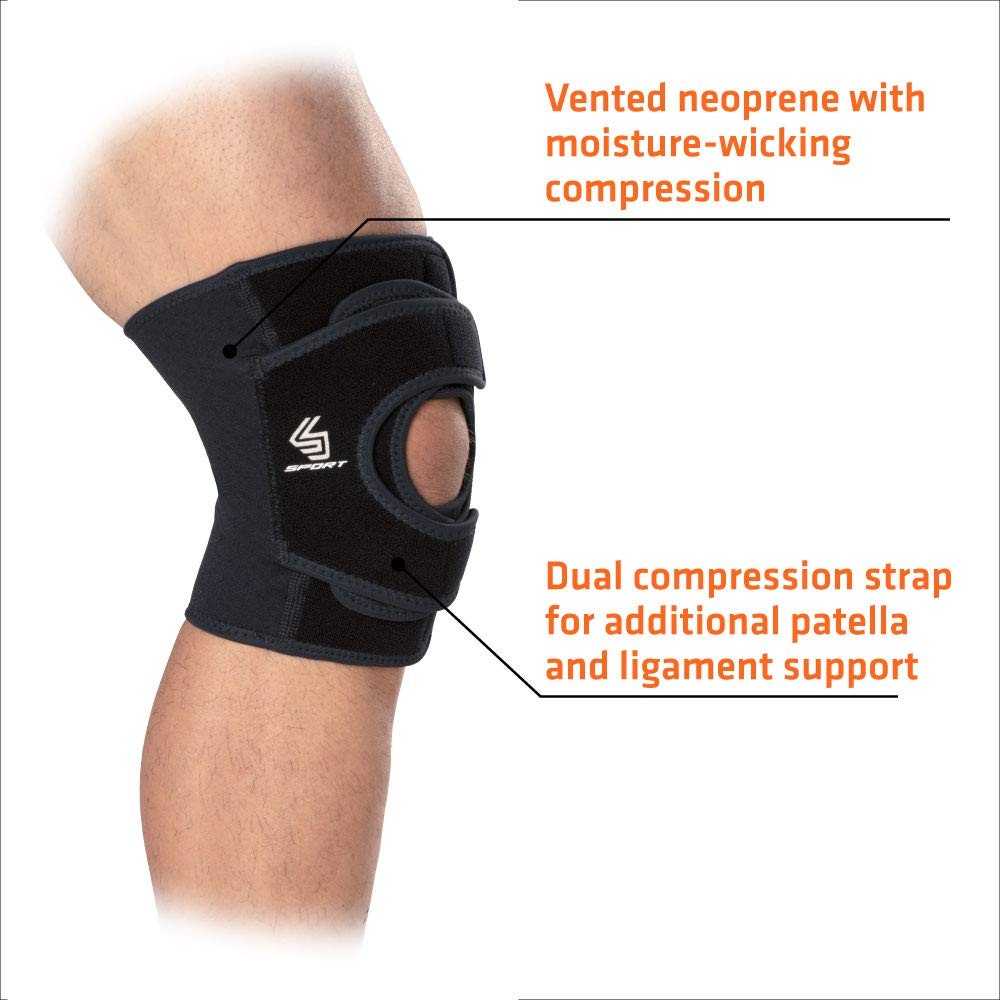 Knee Support w/Dual Wrap Blk S