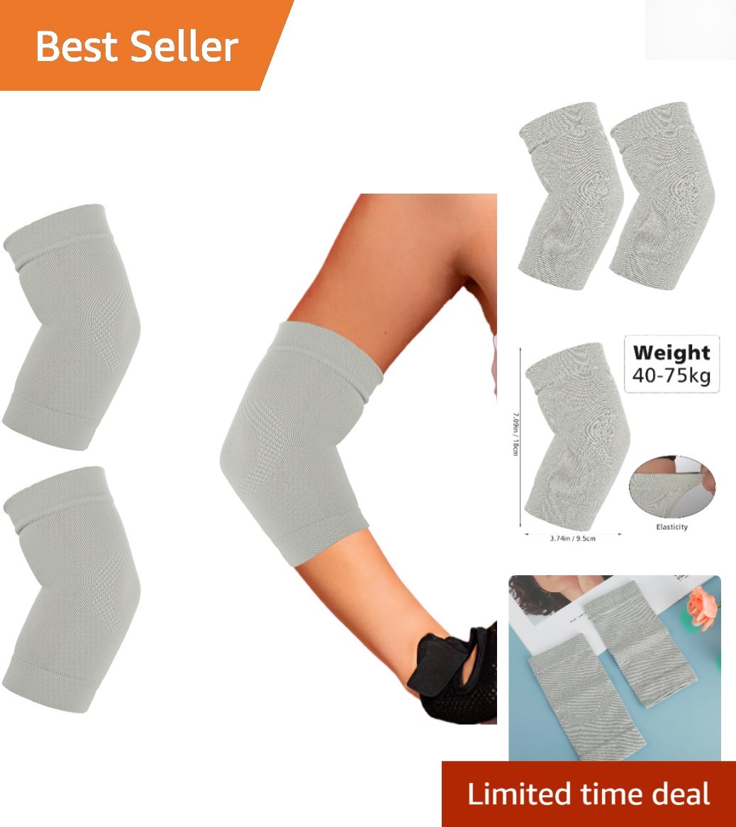 Elbow Compression Sleeves – 2 Pairs for Sports Protection and Support