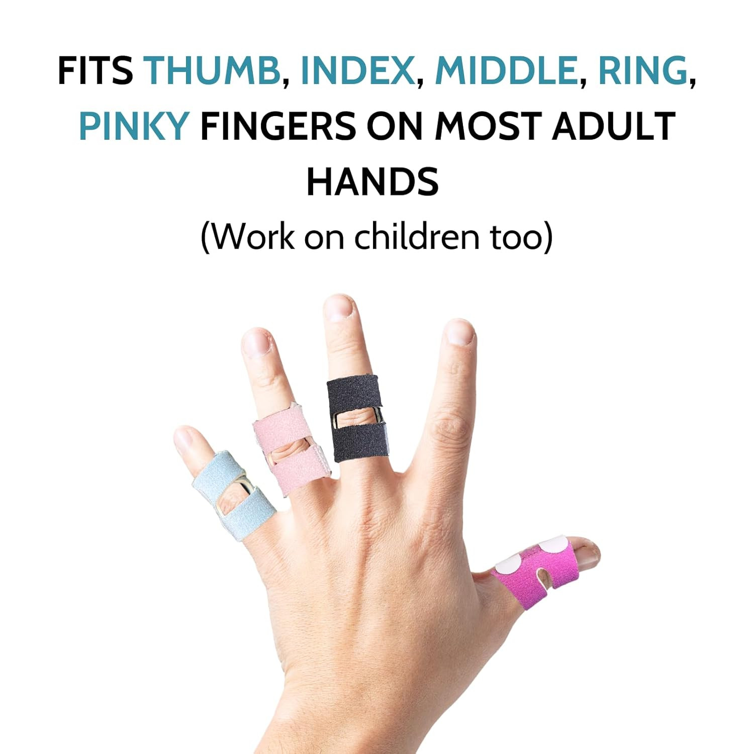 4Pcs Color Thumb Finger Splint, Trigger Finger Splints, Finger Brace,Injured …