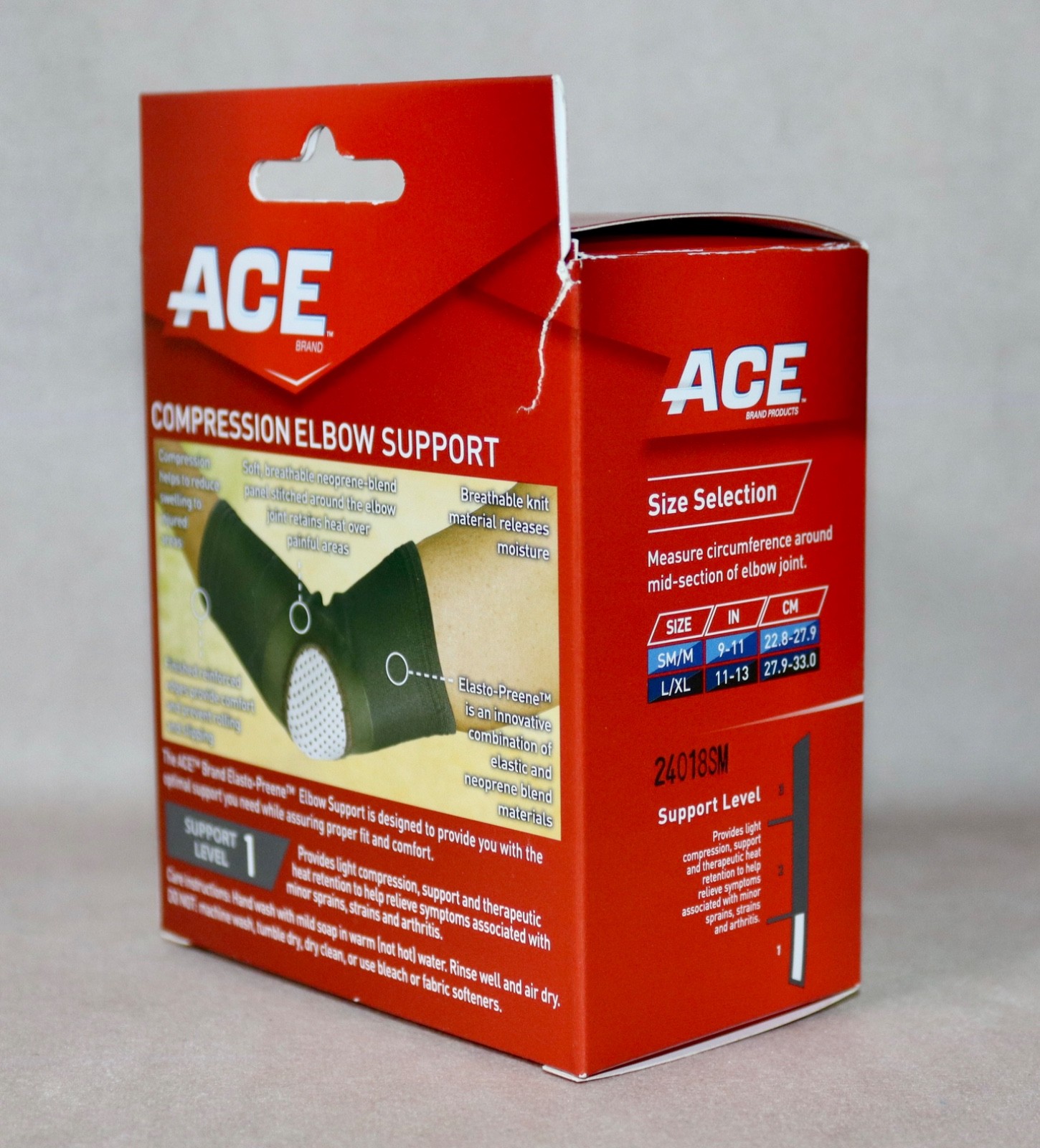 ACE™️ ~ Elbow Support Compression ~ Level 1 Support ~Elasto-Preene™️ ~ S/M NEW