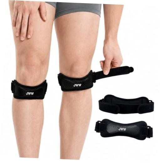 JWW Patellar Tendon Support Strap 2 Pack, Knee Brace for Knee Pain Relief |