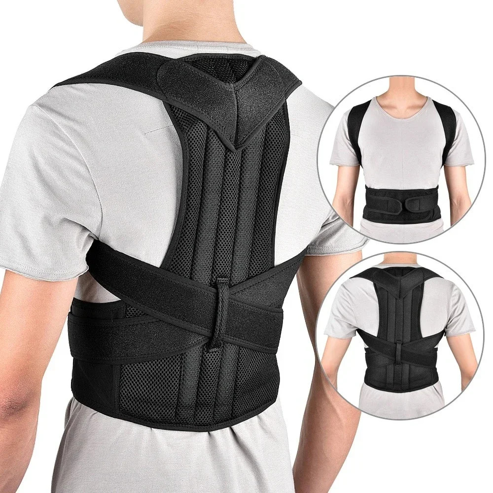 Adjustable Posture Corrector Back Support Shoulder Brace Belt for Men Women