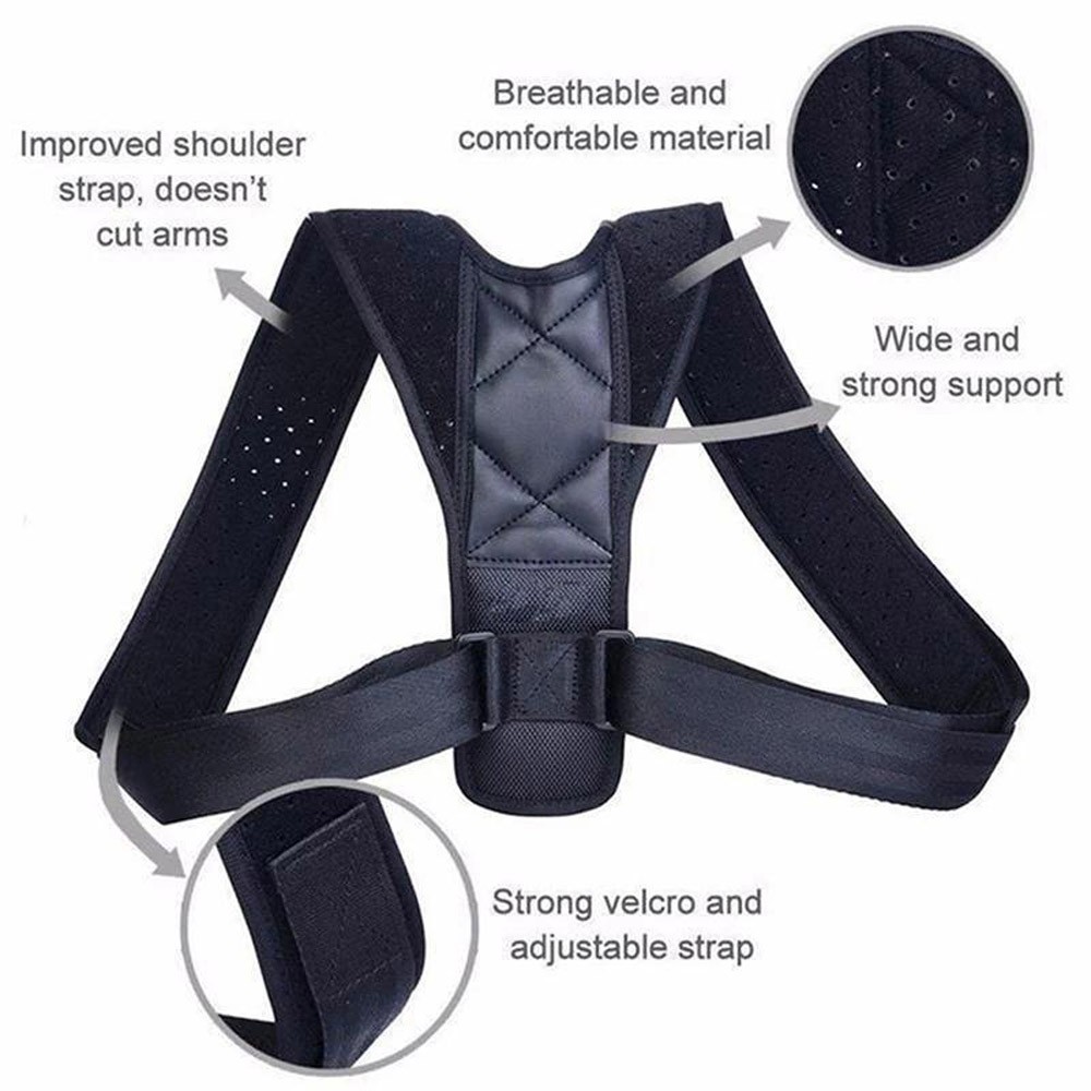 Posture Corrector Adjustable Back Brace Shoulder Support Strap Clavicle Belt US