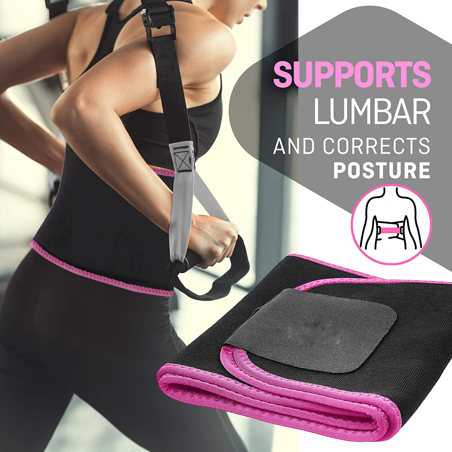 Men Women Sweat Sauna Waist Trainer Belt Fat Burner Body Shaper Workout Trimmer