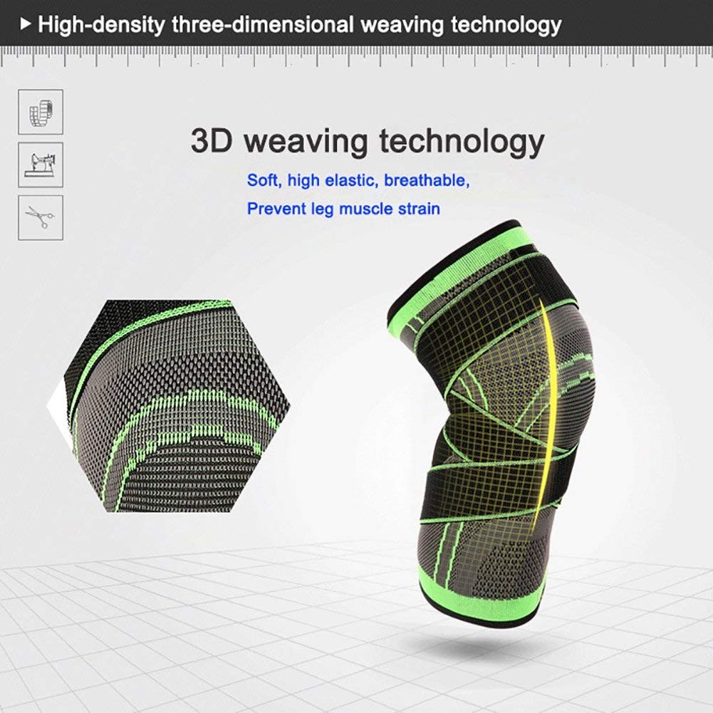 Knee Compression Sleeve Brace Support Sports Running Arthritis Pain FROM USA