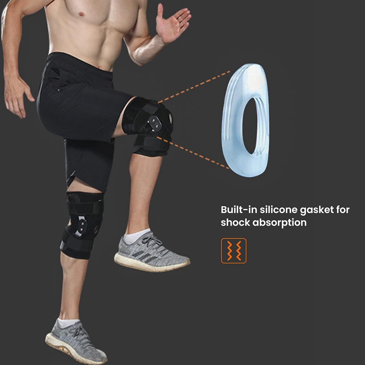 Decompression Hinged Knee Brace For Stable Support Pain Relief Meniscus Tear Gym