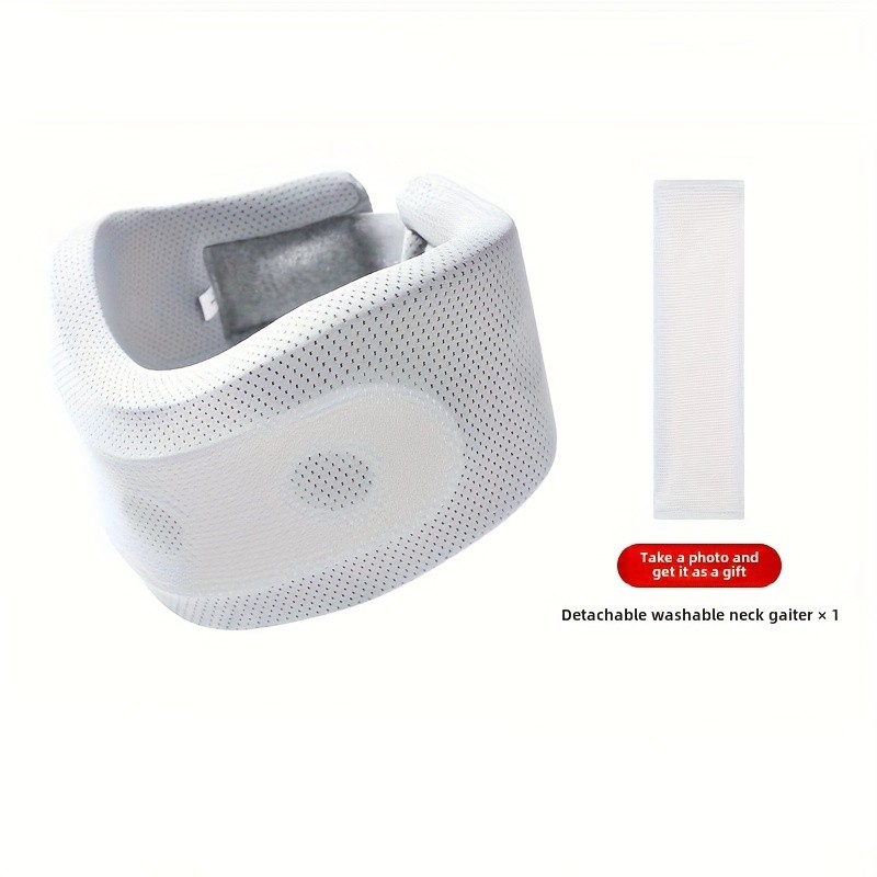 1 Adjustable Posture Corrector Neck Brace – Breathable Cooling Fabric with…