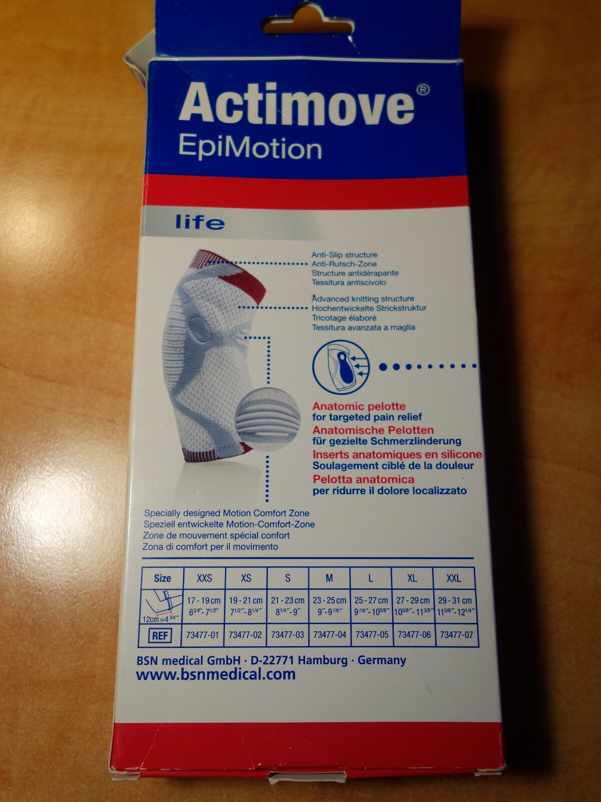 Actimove EpiMotion, Elbow Support, Size L, Made in Germany, NEW Open Box