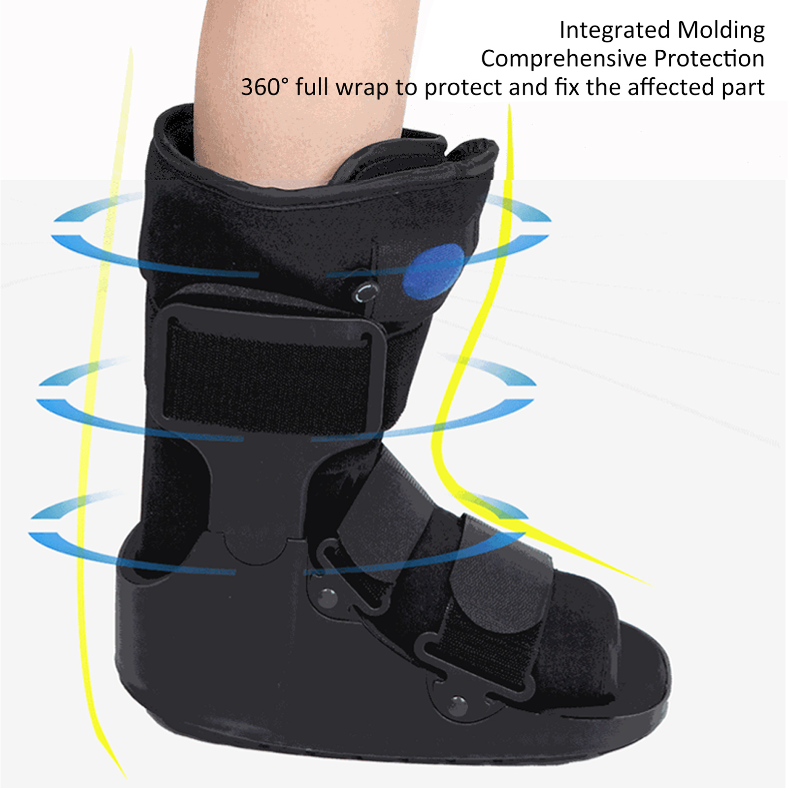 Air Walking Boot Full Protection Accelerate Recovery Light Anti Skid Spraine
