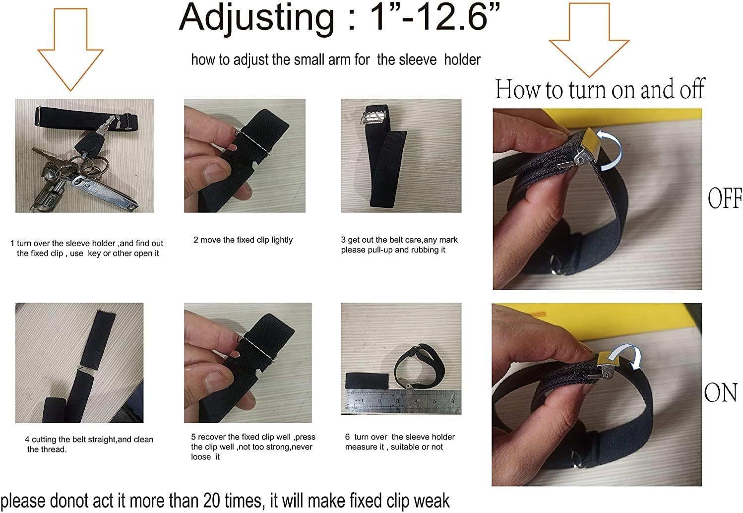 Elastic Adjustable Armband Shirt Garter Sleeve Holders