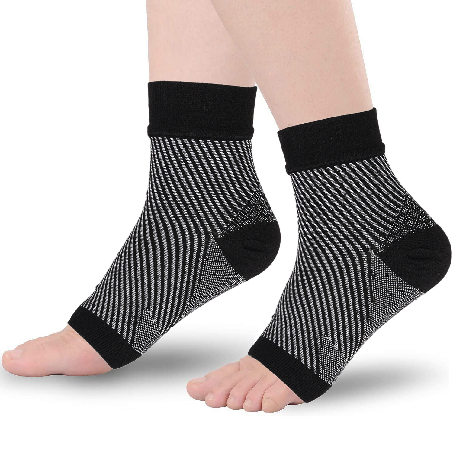 Plantar Fasciitis Socks Arch & Ankle Support 1-Pair Foot Care Compression Sleeve
