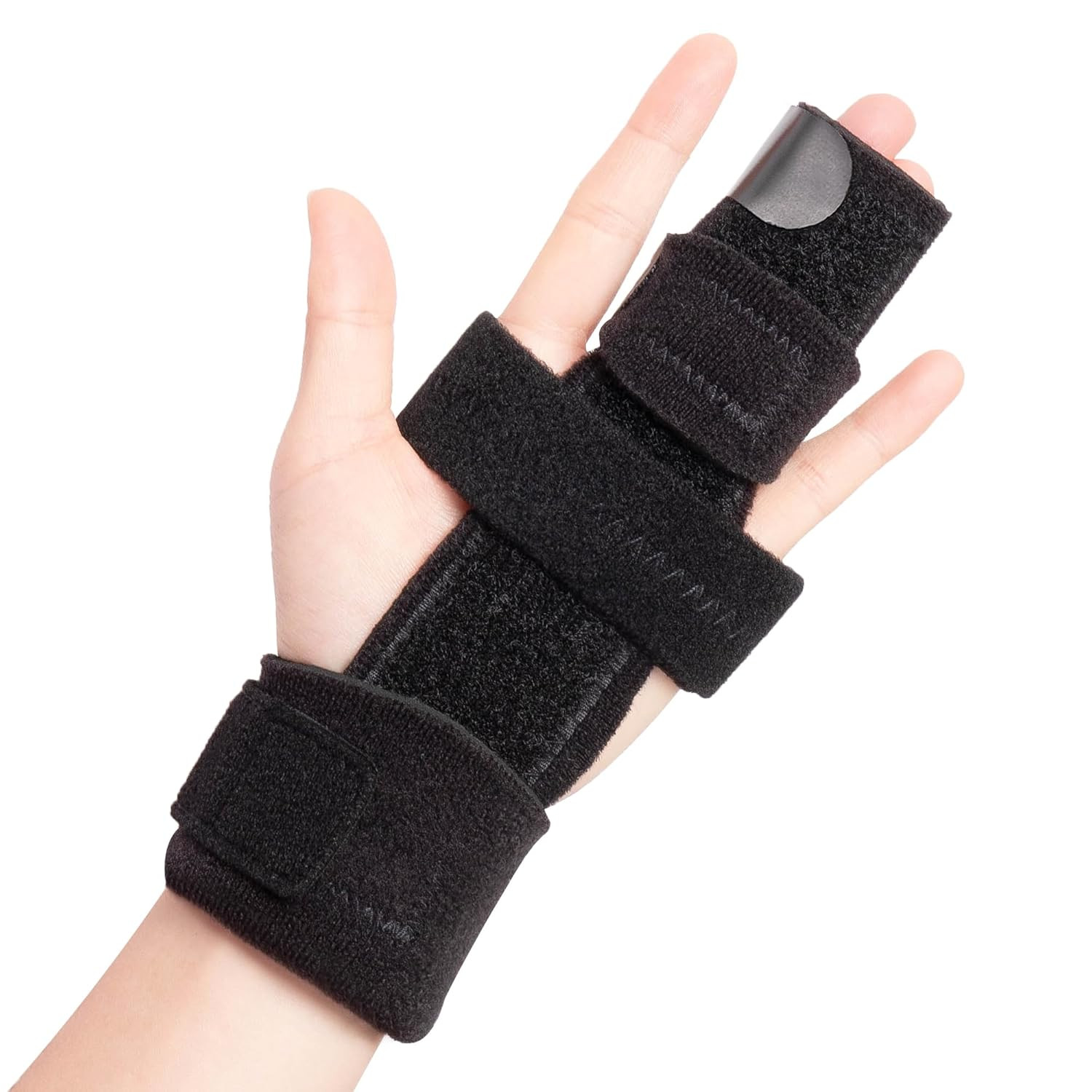 2 Finger Splint,Trigger Finger Splint,Pinky Finger Splint for Broken Finger,Adju