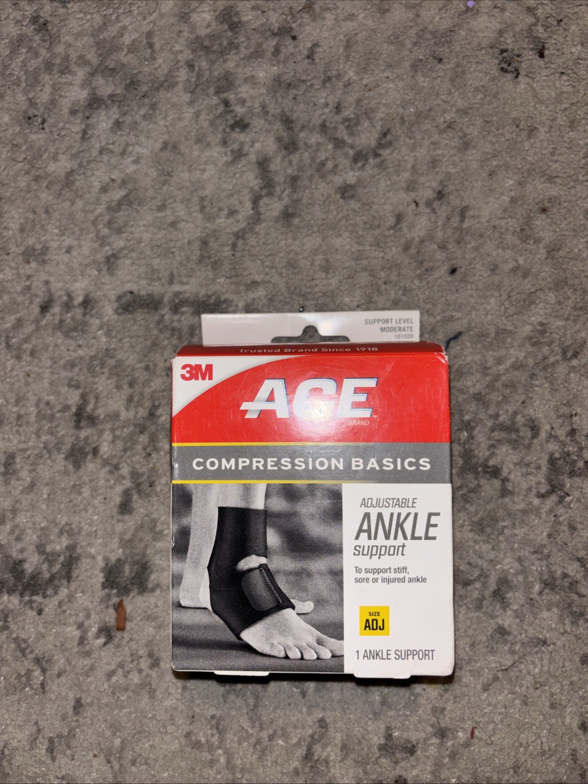 ACE Compression Adjustable Ankle Support Neoprene Left or Right Foot New in Box