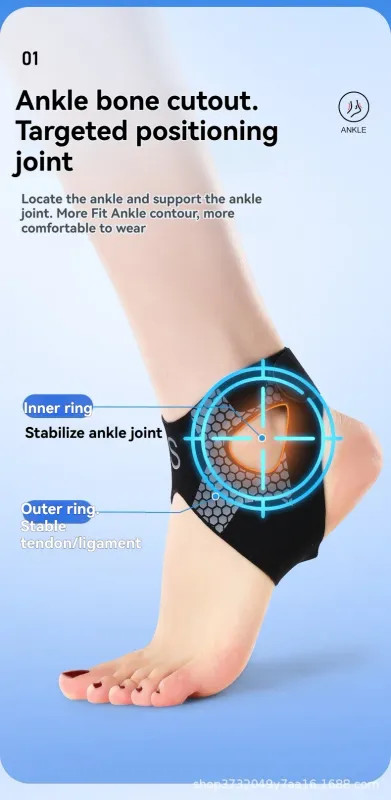 Elastic Ankle Brace Nylon Adjustable Basketball Guard Pain Relief Foot Strap
