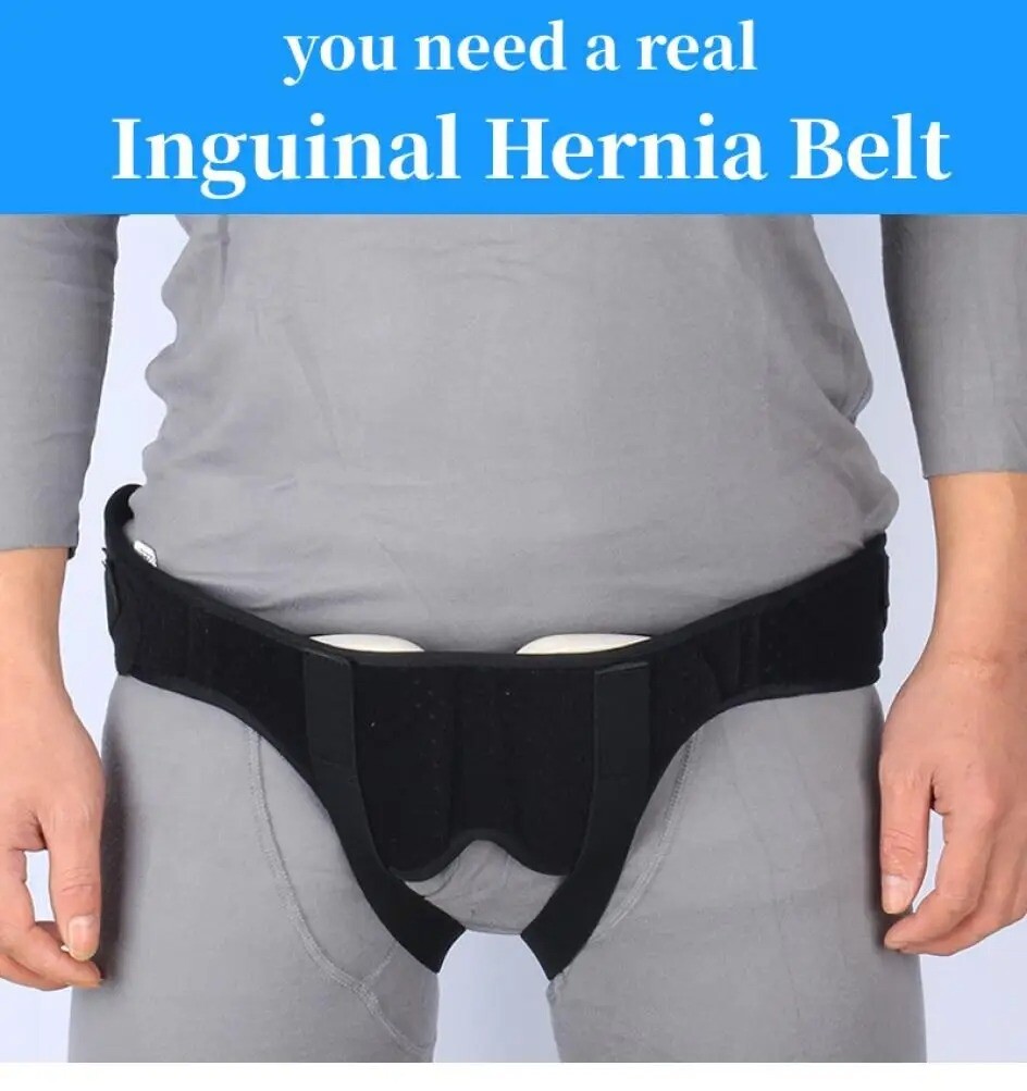 Adjustable Hernia Belt Men Inguinal Groin Support Inflatable Compression Pad New