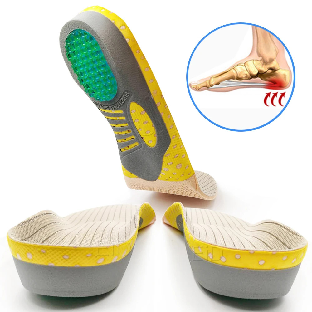 PVC silicone Gel orthopedic shoes sole Insoles flat feet orthotic insoles ar
