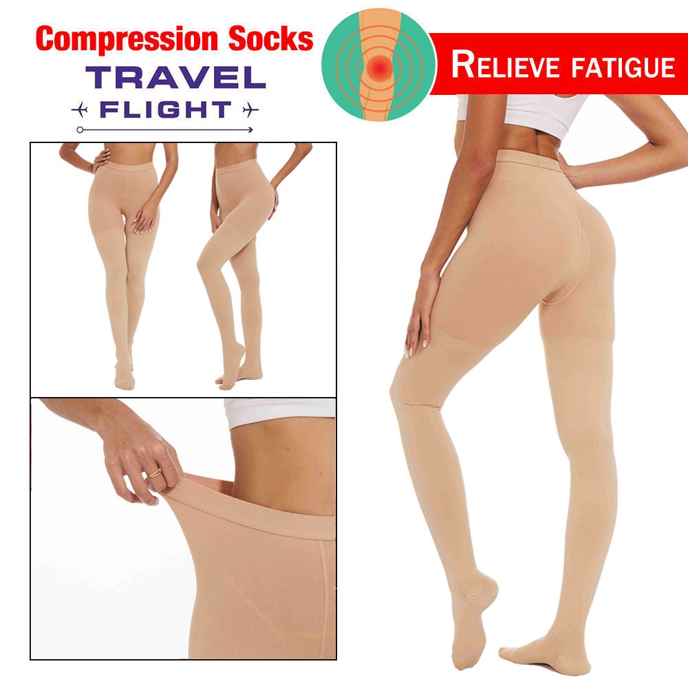 Compression Pantyhose for Women & Men, Medical Graduated Compression Stockings