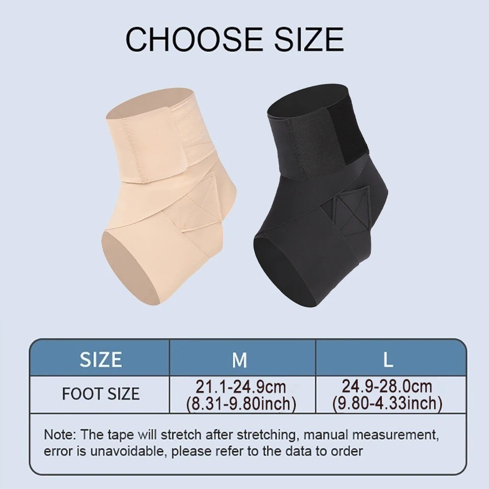 Ankle Support Strap Compression Wrap Bandage Brace Sprain foot Pain Relief UK