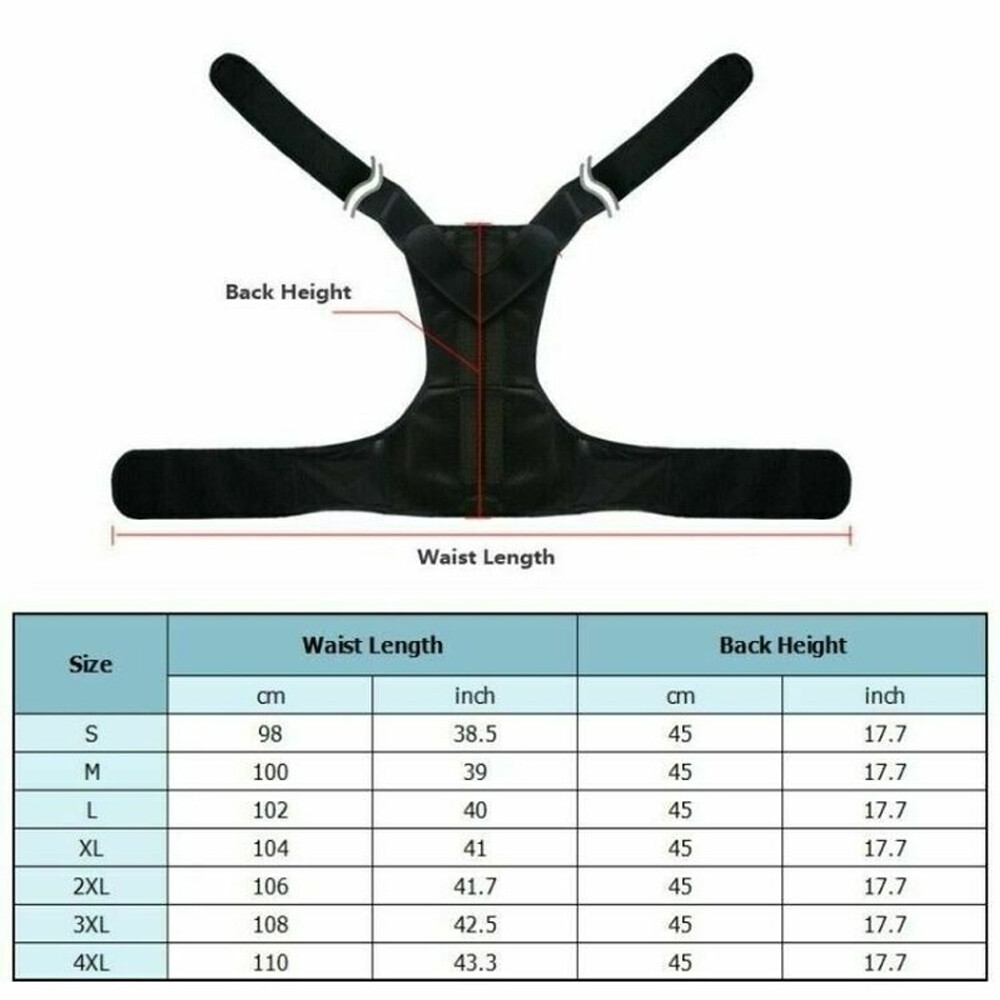 Posture Corrector Support Belt Neoprene Hunchback Prevent Fixer for Men Women