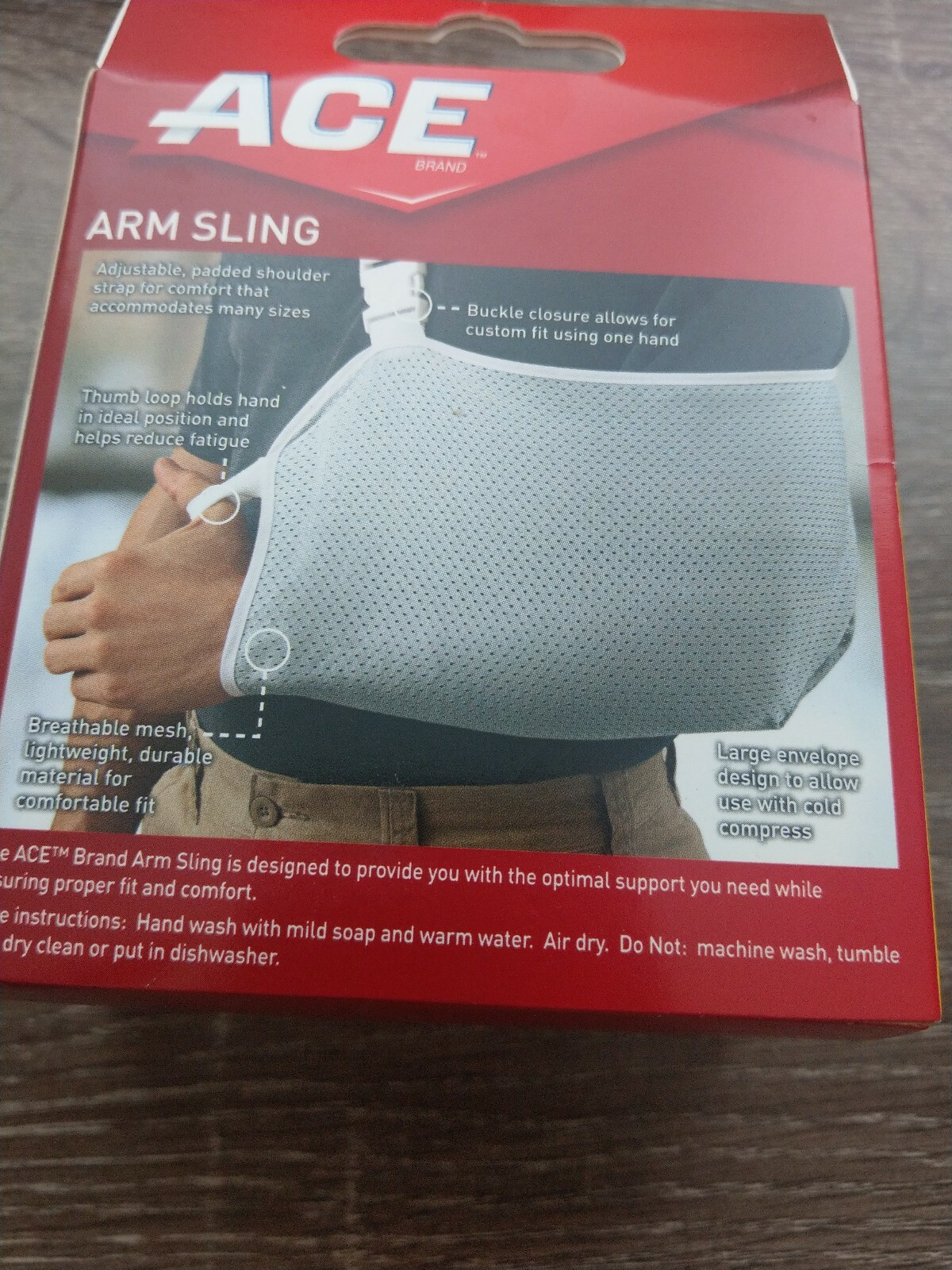 ACE Arm Sling One Size Adjustable Padded Shoulder Strap Breathable