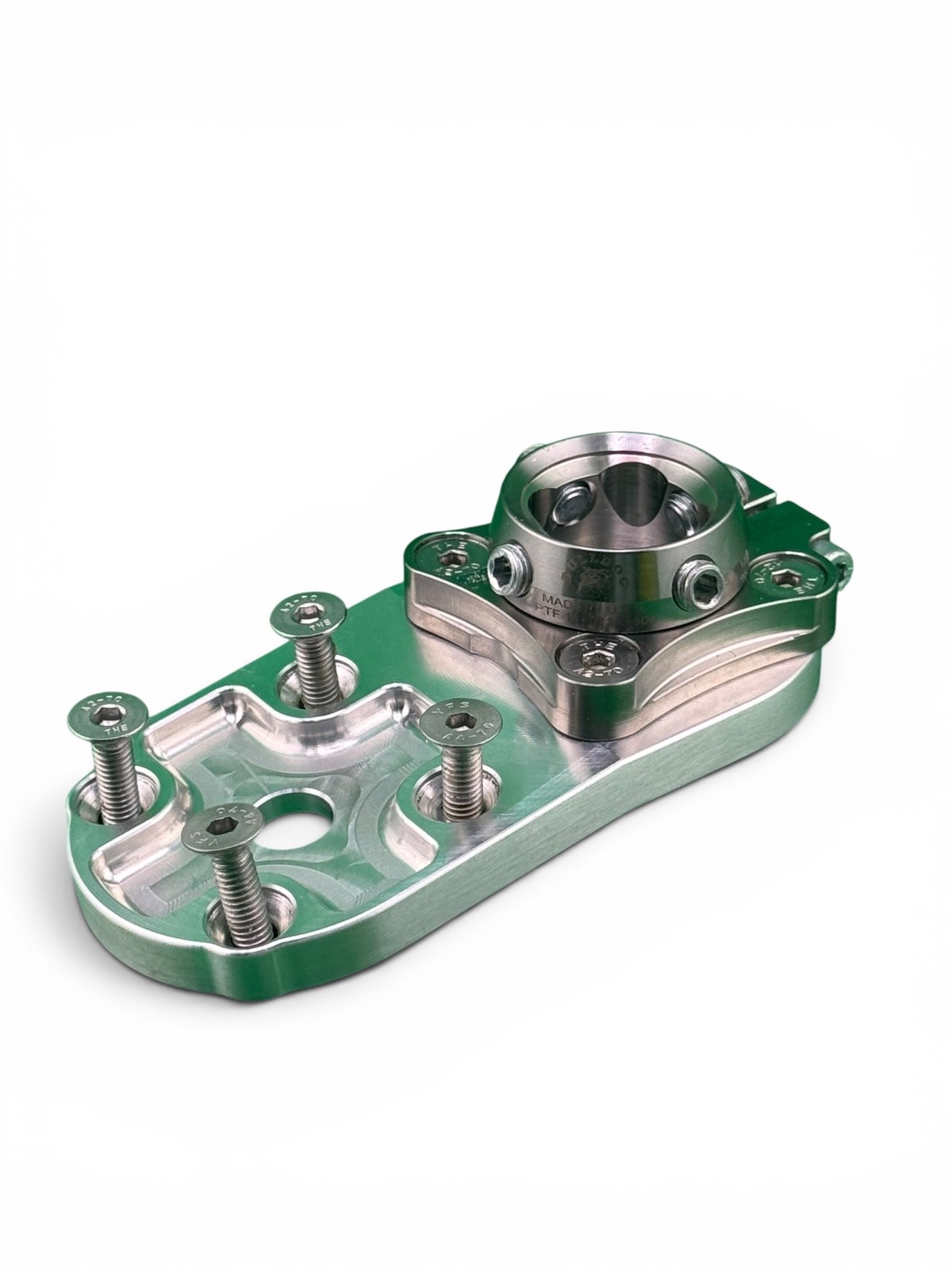 Bulldog prosthetic components. 8 degree flexion plate, rotator.